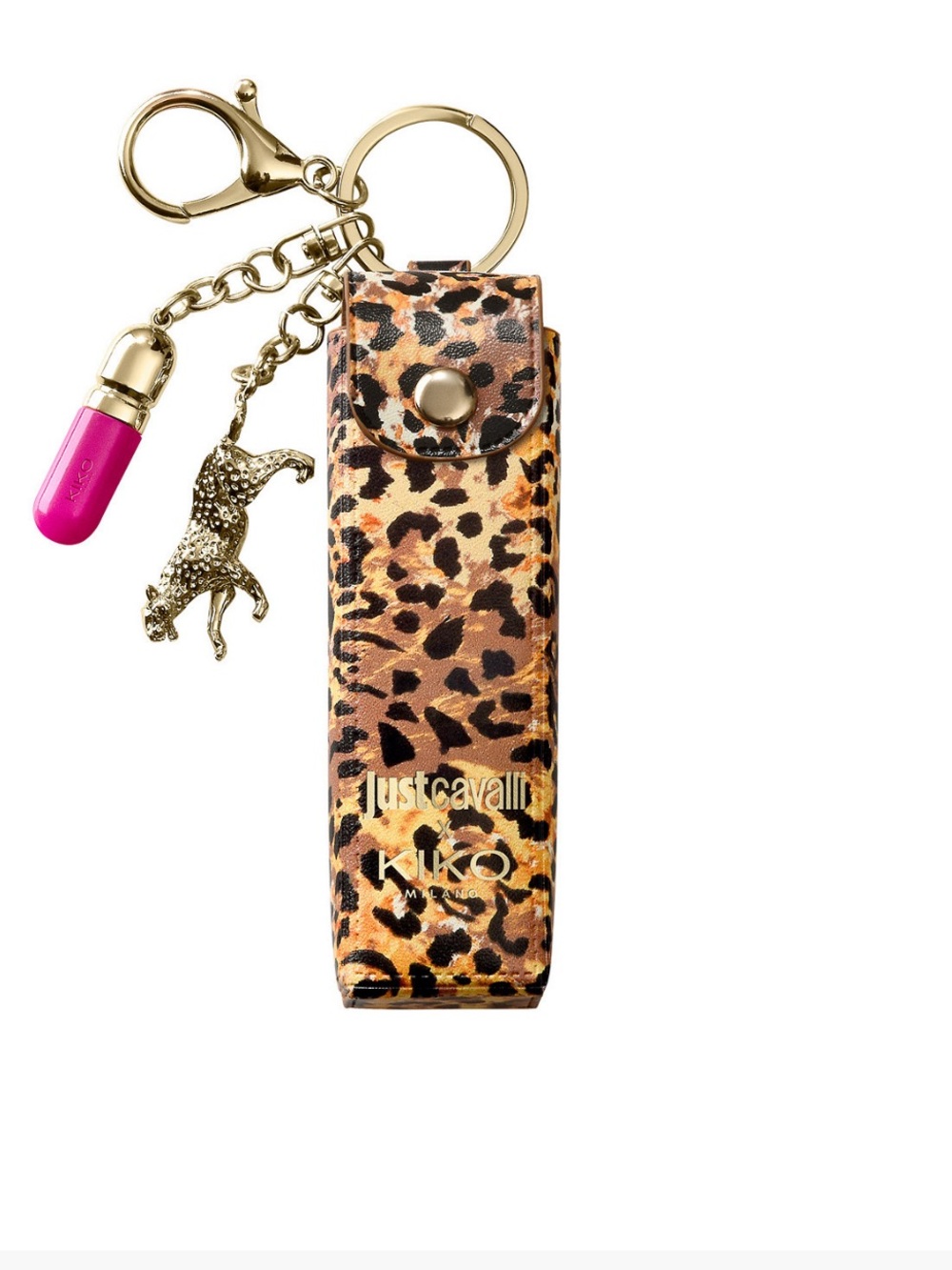 Kiko x Just Cavalli Wild Glam-To-Go Lipgloss Key Charm Leopard Print OS NWT
